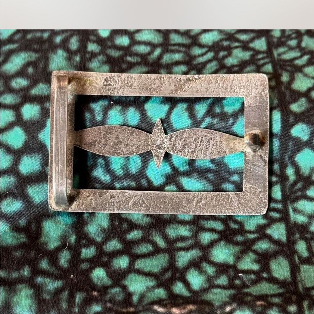 Silver Rectangular Buckle - image 3